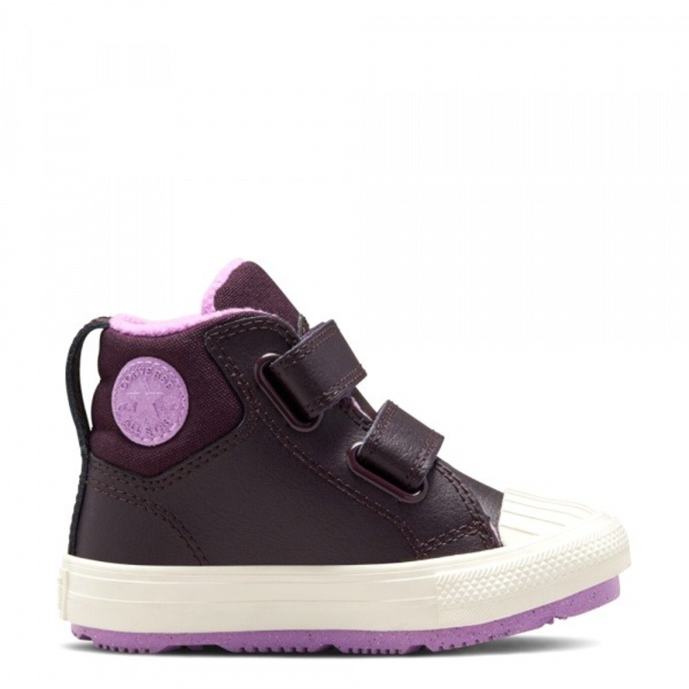 Converse Chuck Taylor‎ All Star Berkshire Sneaker Boot  Purple Leather Toddler 7